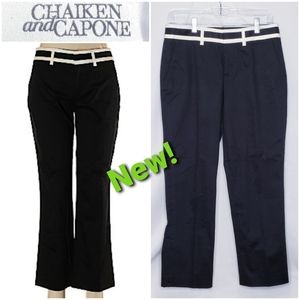 🤍NWT!❤️Chaiken & Capone Black dress pants 98% cotton USA sz6